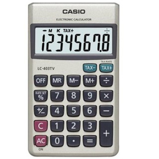 【KAPZZ】CASIO 商用計算機 8位數 金屬面板 大型顯示幕 LC-403TV