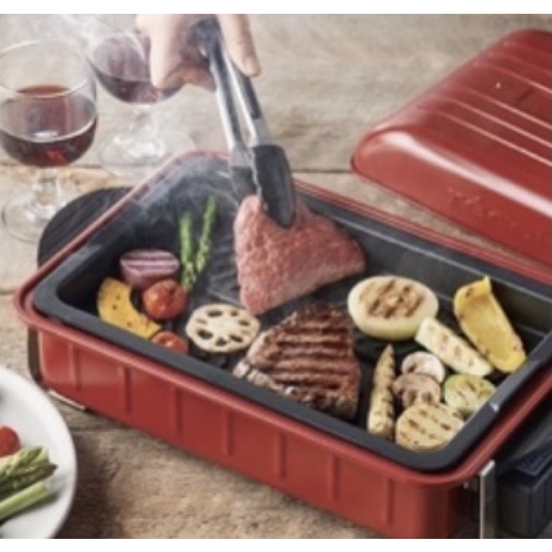 recolte日本麗克特Home BBQ 電烤盤+ 專用陶瓷深鍋+蒸盤組