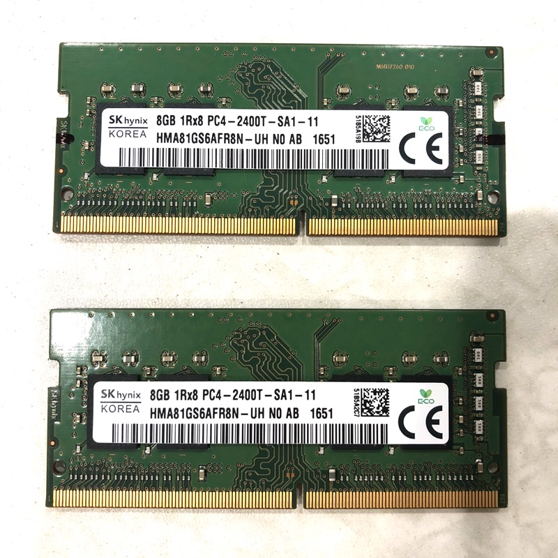 SK Hynix DDR4 2400 8G X 2 筆記型電腦記憶體