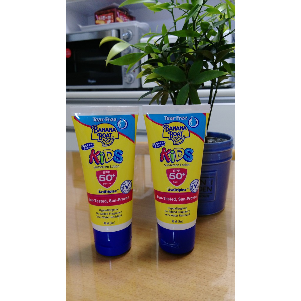 【小紅二手市集】BANANABOAT 香蕉船兒童系列防曬乳液SPF50+PA++++90ml（即期品大折扣 每支50元）