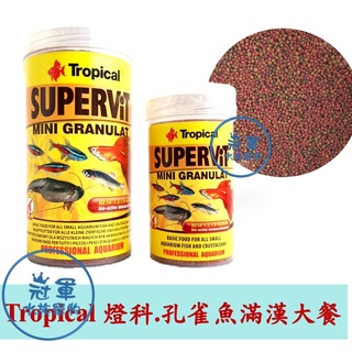 [冠軍] 德比克 Tropical 燈科.孔雀魚滿漢大餐 浮性飼料 孔雀魚 燈魚 斑馬魚 小型魚 短鯛 慈鯛 鬥魚