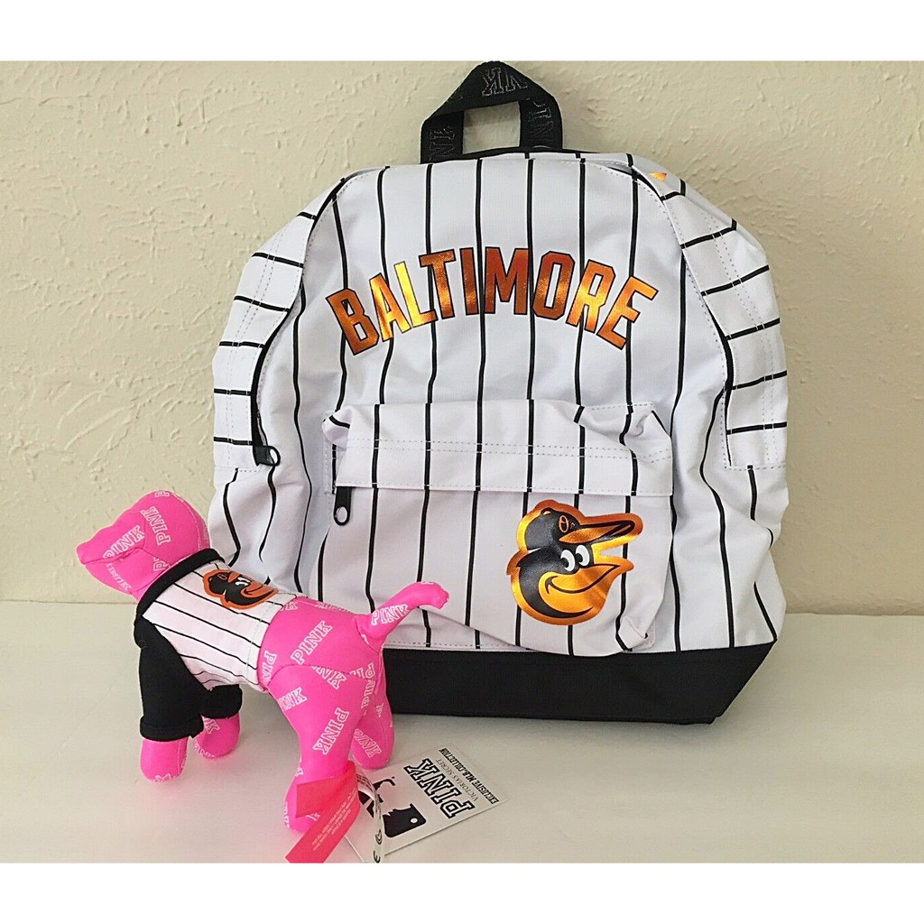 【iBuy瘋美國】全新正品 VS 維多利亞的秘密 PINK MLB帆布後背包 書包 運動包