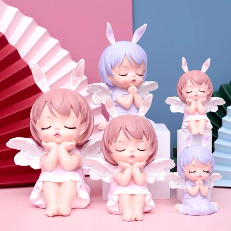 寶貝天使蛋糕裝飾擺件可愛小仙女公主娃娃女孩兒童生日烘焙插件