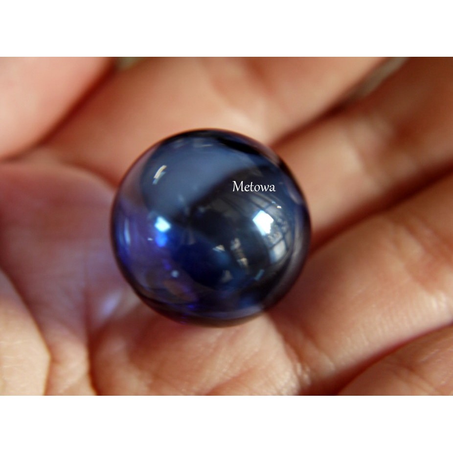 ＊米兔娃＊歐美立體單顆藍色玻璃球( 中小 )/手作DIY/串珠/手創/彩色/玻璃球