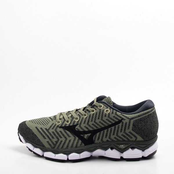 Mizuno  美津濃 WAVEKNIT S1 男慢跑鞋-綠/黑  大尺碼 J1GC182515  現貨  零碼出清