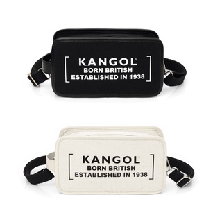 KANGOL 帆布 手提包 側背包 米白 黑 二色 (布魯克林) 62251710-