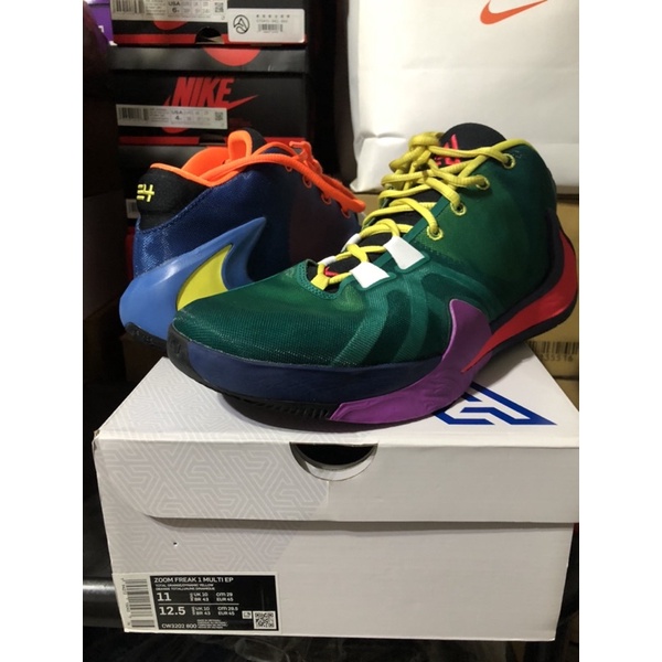 台灣公司貨 NIKE ZOOM FREAK 1 MULTI EP 籃球鞋 字母哥 鴛鴦 耐磨 男款 CW3202-800