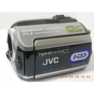 二手出清 JVC Everiov GZ-MG275-BTW 數位硬碟式攝錄影機(日本製)內建40GB硬碟,數位防震