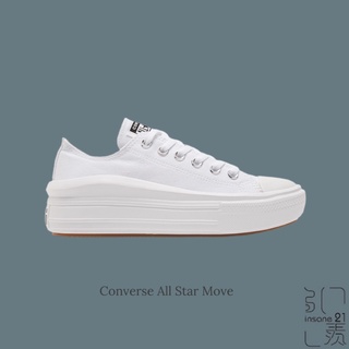 CONVERSE ALL STAR MOVE 匡威 低筒 全白 厚底 女款 570257C【Insane-21】