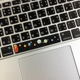 【高彩度防水空白鍵像宇宙星球貼紙 V1】泰國原創設計 電腦周邊 鍵盤裝飾 星球 太空 手繪 宇宙《GoodGo禮物誌》