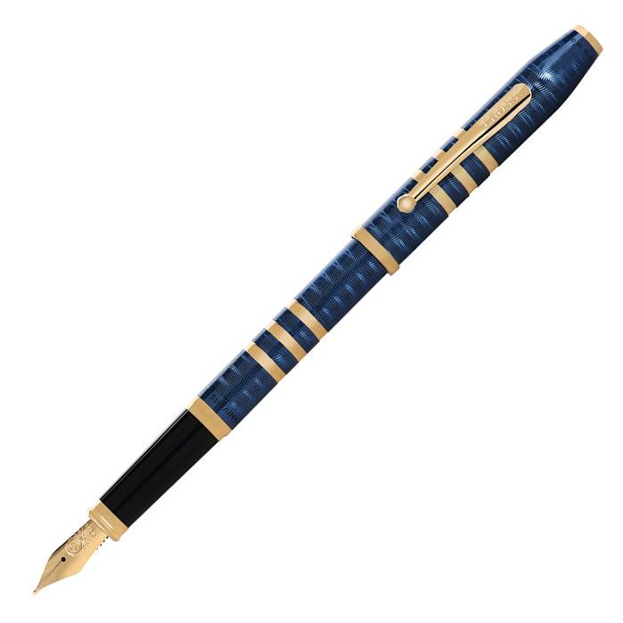 CROSS 175週年紀念版Century II半透明藍色23K鍍金鋼筆 eslite誠品