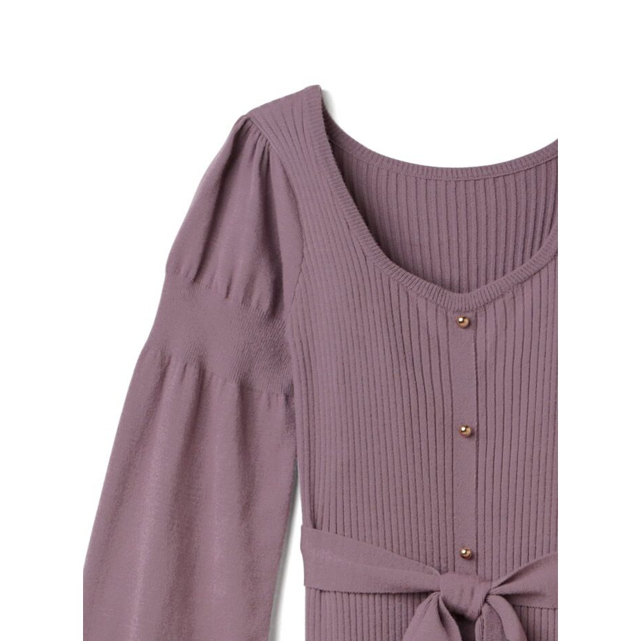 ღ 現貨 Grl 原單田中みな実フロントボタンマーメイドシルエットニットワンピース畫報款蝴蝶結繫帶魚尾裙擺連衣裙ღ 蝦皮購物