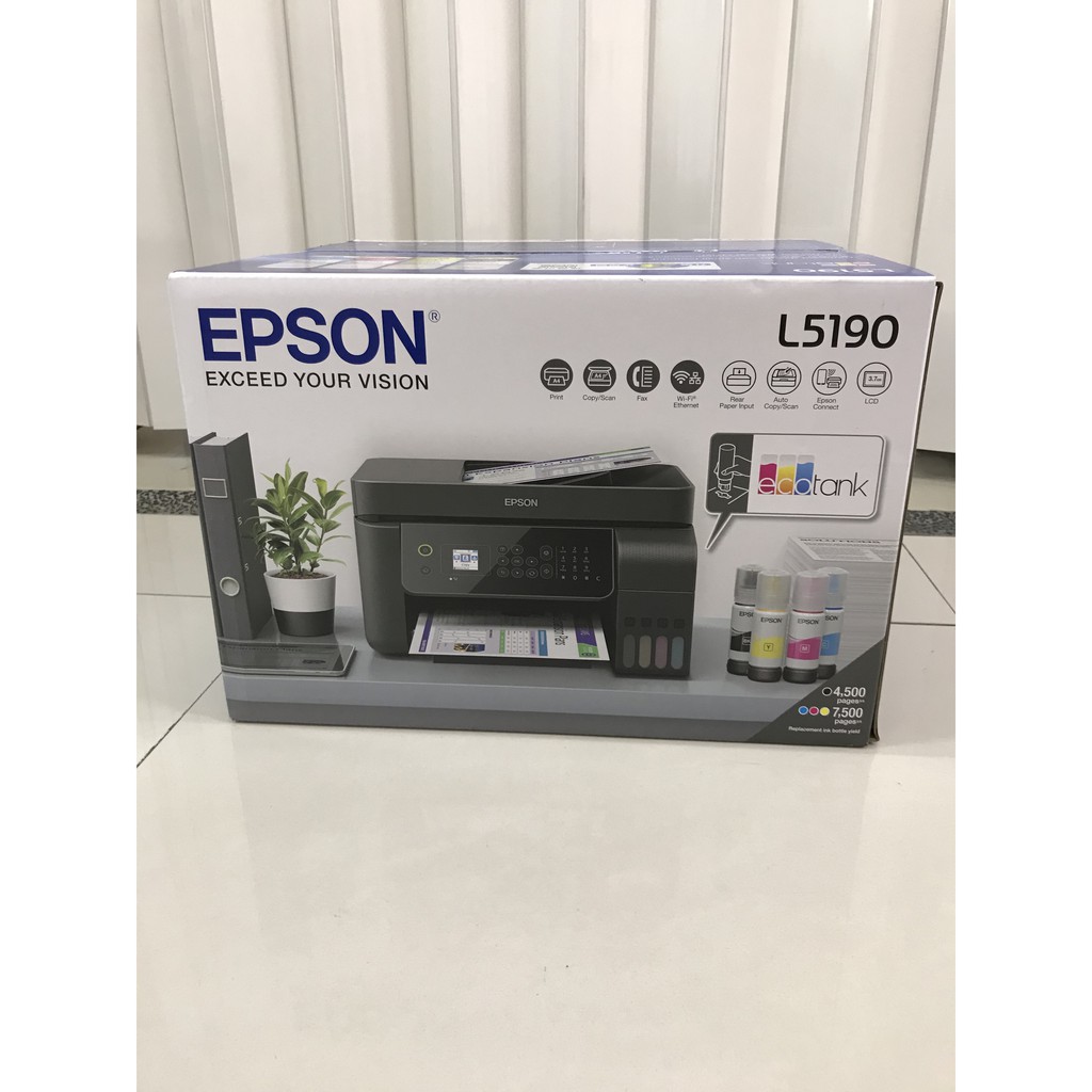 已售完~EPSON L5190，L5196 雙網傳真連供複合機-全新未拆封