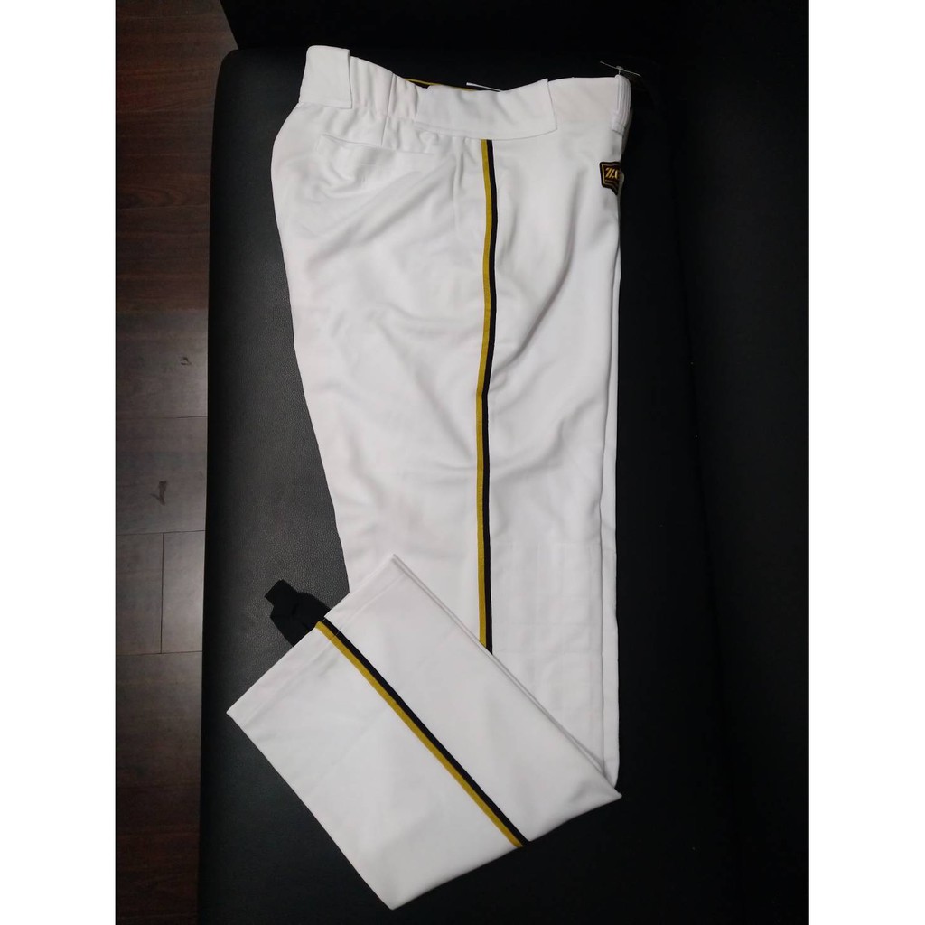日本品牌 ZETT 棒壘球褲 美式邦茲型直筒褲 BUPT-1071SP  日本火腿配色 黑金邊 橫濱海灣之星 水藍白