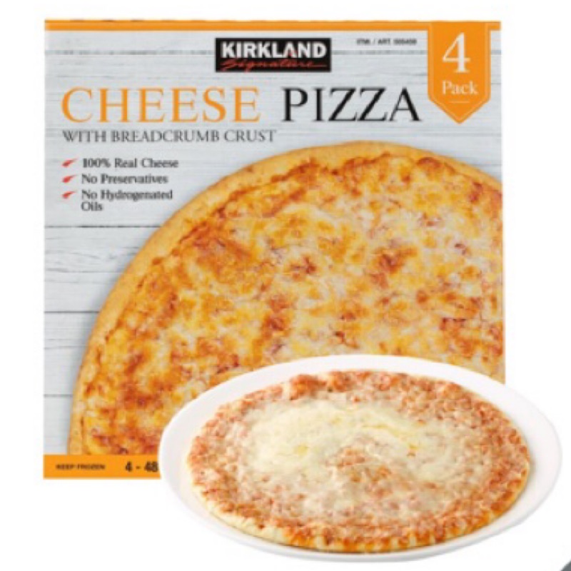 Kirkland Signature 科克蘭 冷凍起司比薩 481公克 X 4入/組 好市多經典pizza costco