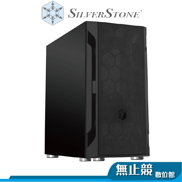 SilverStone 銀欣FARA H1M時尚獨特的Micro-ATX電競機殼(黑, 鐵側板)