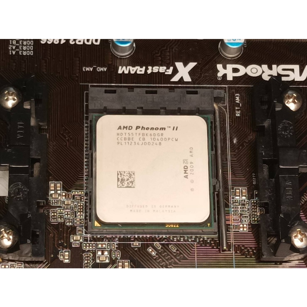 好貨專賣AMD Phenom II X6 1055T AM3六核心+全新風扇(可選購華擎980DE3/U3S3主機板)