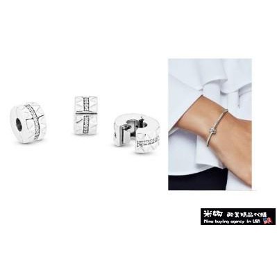 米娜歐美精品代購 Pandora 潘朵拉 琺瑯新款排鑽三角形夾扣(固定)珠 Charms 925純銀珠 澳洲代購