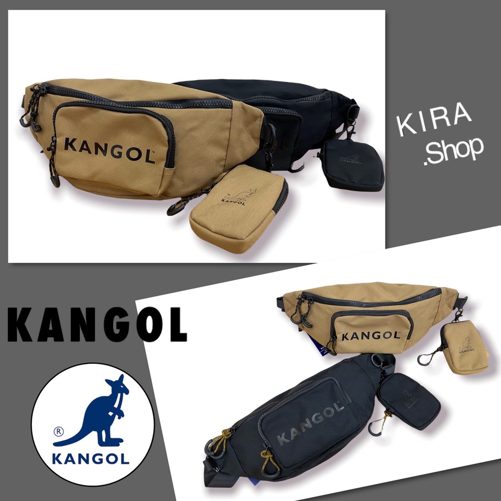 KANGOL 袋鼠 尼龍腰包 附零錢掛包 側背腰包 潮流腰包 側背包 胸包 腰包 正品 原廠公司貨 (現貨)