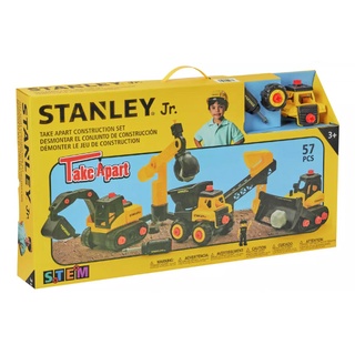 美國 STANLEY Jr. 組裝工程車-經典建築工程套組【麗兒采家】