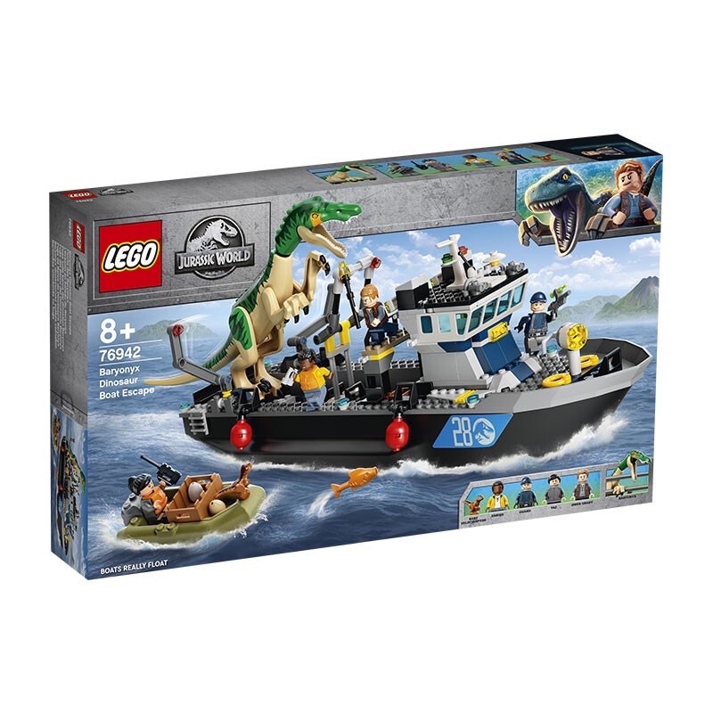 【現貨原廠正版】樂高 LEGO 76942 侏羅紀公園 JURRASIC PARK 重爪龍快艇逃脫