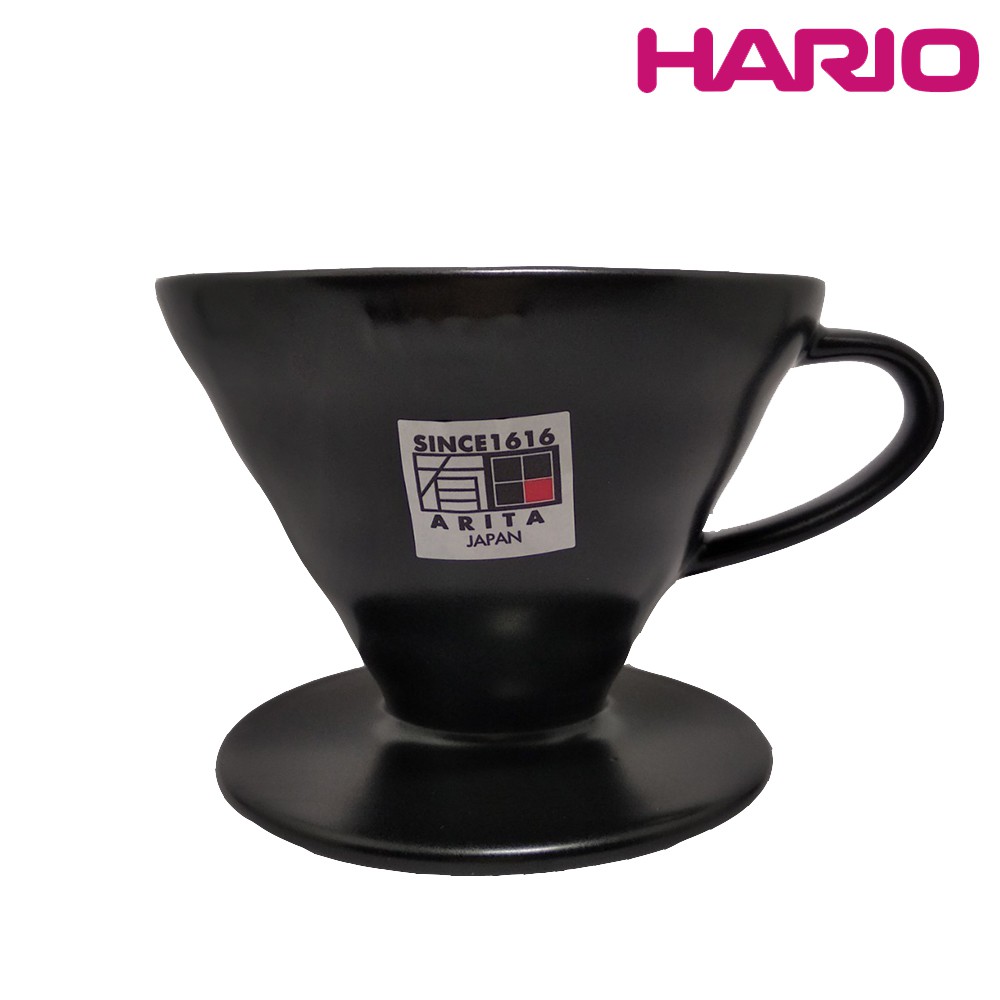 日本 HARIO V60 有田燒02磁石濾杯 霧黑(VDC-02MB)