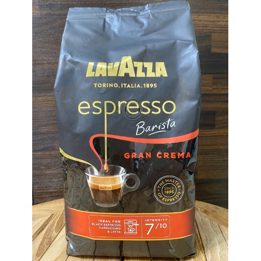 義大利 LAVAZZA 黑牌 咖啡大師-濃郁義式中烘焙咖啡豆GRAN CREMA (1kg/袋)