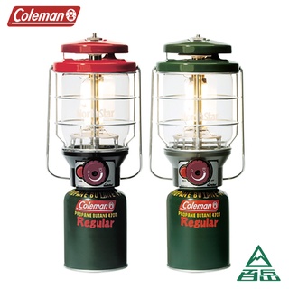 [Coleman] 2500北極星瓦斯燈 綠/紅 【士林百嶽】代理商正貨，實體店面有保障 露營燈 電子點火 火力調節旋鈕
