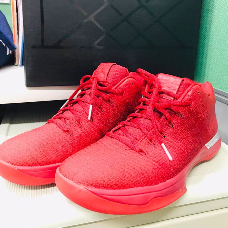 NIKE AIR JORDAN 31 XXXI LOW AJ31 31代 897564-601 全紅籃球鞋US:10.5