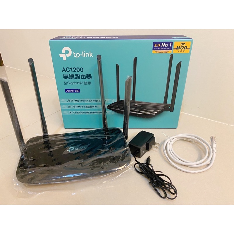 TP-link AC1200無線路由器（Archer A6)