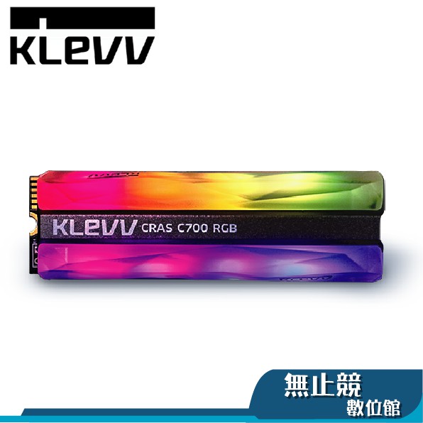 KLEVV 科賦 CRAS C700 RGB M.2 NVMe PCIe Gen3x4  SSD 固態硬碟