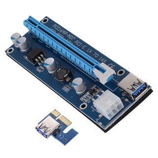 挖礦 PCI-E pcie 1X轉16X延長線 PCI-E 粗線USB 挖礦專用轉接卡 乙太幣eth