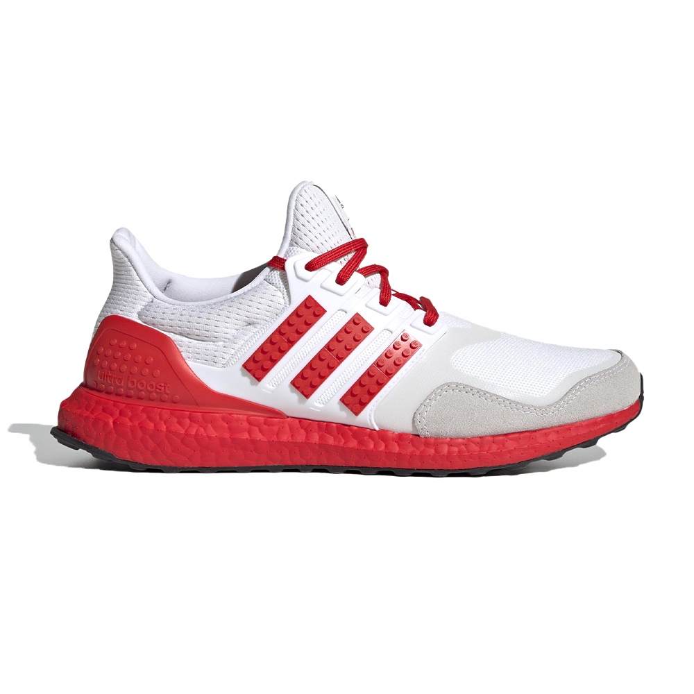 Adidas ULTRABOOST DNA X LEGO COLORS男女 紅白 聯名 反光 襪套 慢跑鞋 H67955