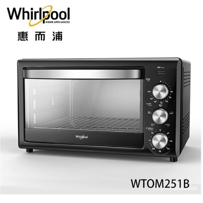 Whirlpool 惠而浦 25公升機械式旋風烤箱 WTOM251B