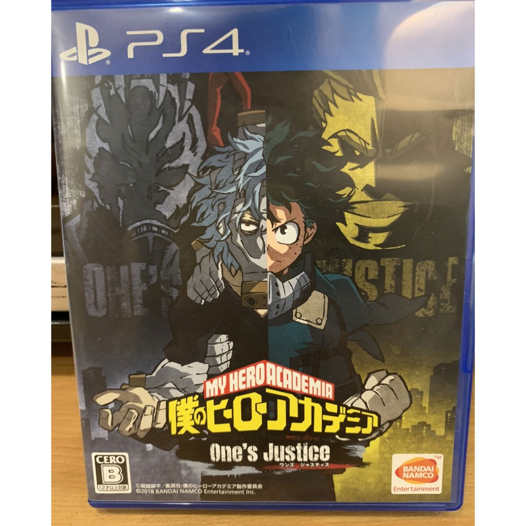 熊熊 Ps4 二手 我的英雄學院唯我正義 日版 蝦皮購物