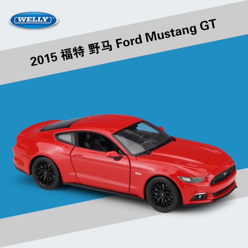 阿米格Amigo│威利 WELLY 1:24 2015 福特 野馬 Ford Mustang GT 合金車 模型車 預購