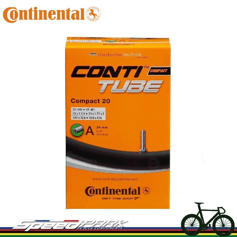 【速度公園】Continental Compact 20 406 美式氣嘴 34mm 20x1.35 小折內胎