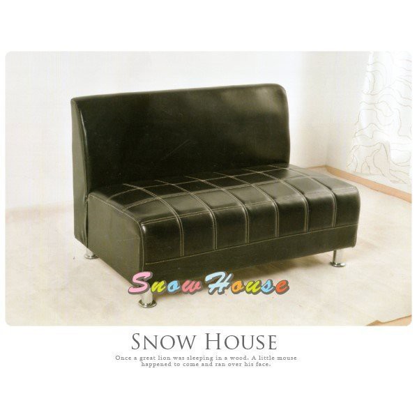 美式風格西餐廳沙發座椅(黑色)/造型沙發/雙人沙發/三人沙發/坐臥床 X477-04 雪之屋居家生活館