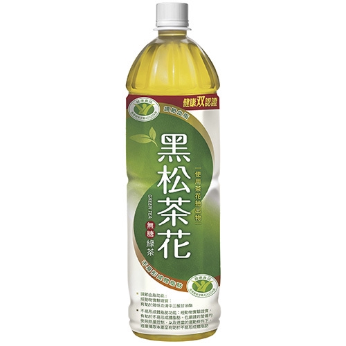 黑松 茶花綠茶(1230ml/瓶 (無糖))[大買家]