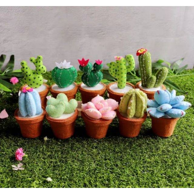 非成品免剪裁不織布 多肉盆栽 手作材料包 Diy材料包不織布辦公室植物手作 蝦皮購物