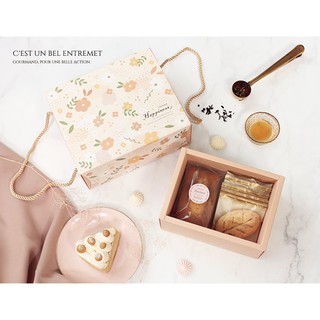 特價 ≡☆阿雪包裝家專賣店☆≡茶包葉 咖啡 禮盒 包裝用品 抽屜盒/小 春日小花【10入】長16寬11.5高8cm