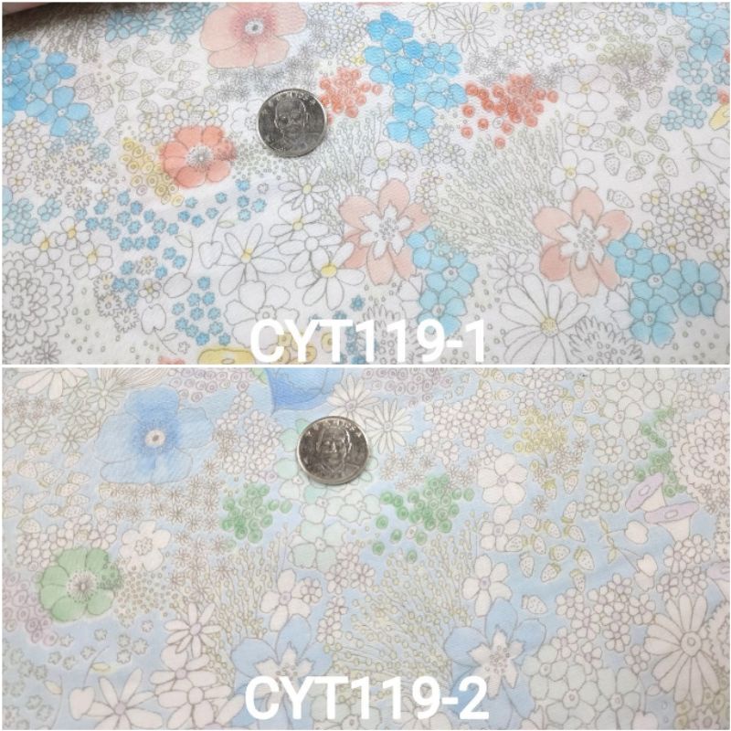 【蘇比拼布】日本二重紗 花花世界 CYT119  (以尺販售) 嬰兒沙布衣 DIY 手帕  口罩 口水巾 雙重沙