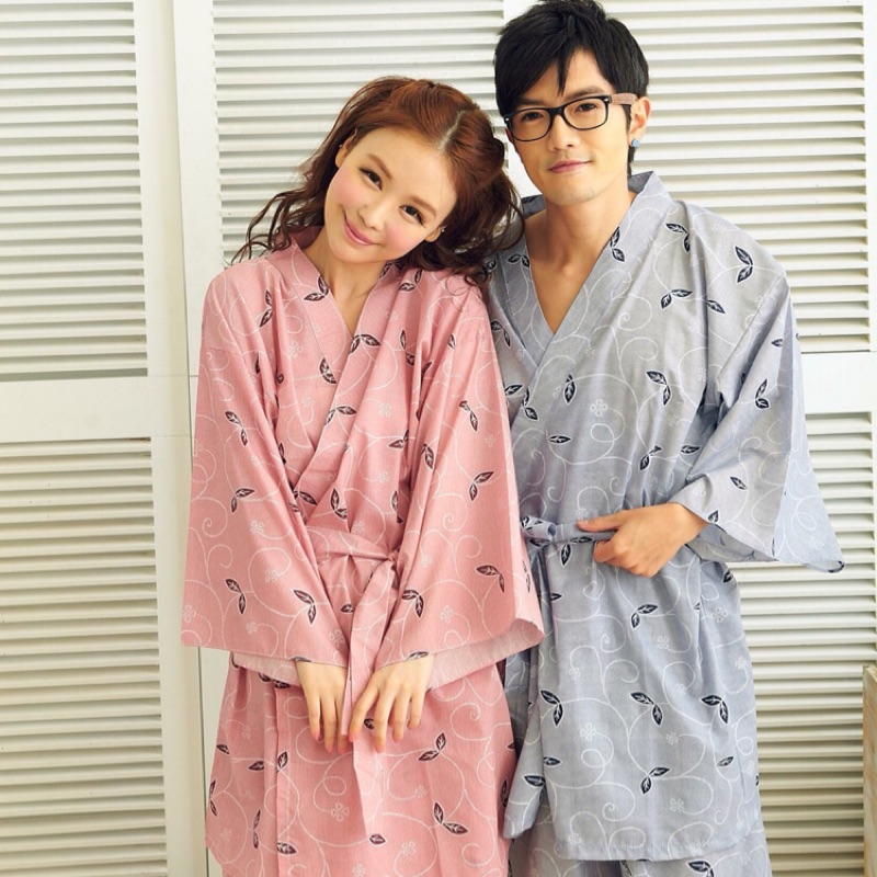 💜日式純棉浴袍（一件式）浴衣、浴袍、睡袍