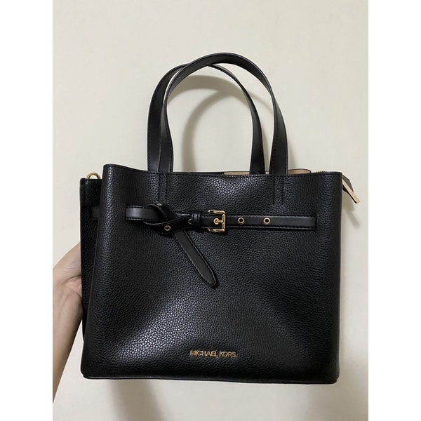 [全新正品]Michael Kors Outlet 新款Emilia 蝴蝶結中型真皮托特包