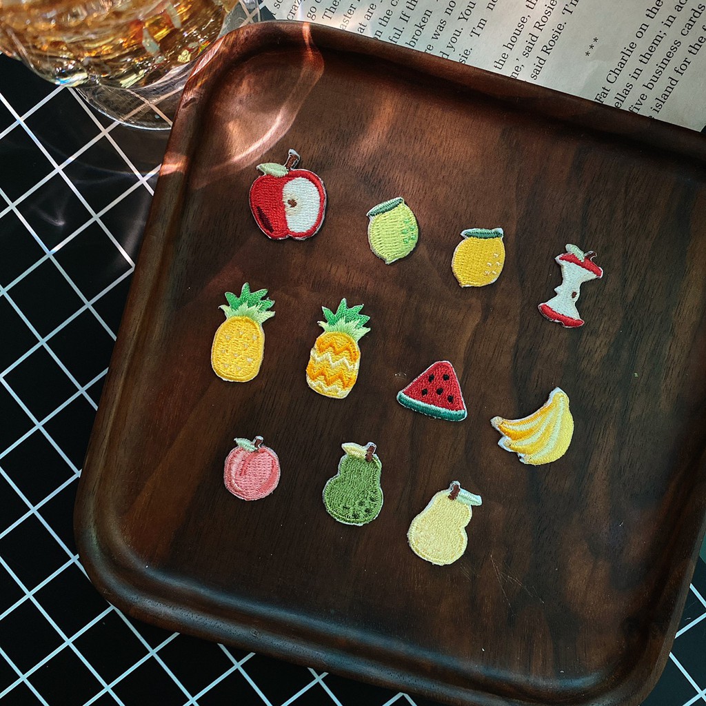 【Littdlework旗艦館】迷你胸章/燙貼 - 水果系列