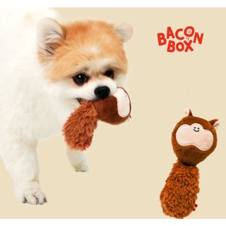 【你和我的狗】 韓國正版 Bacon 小松鼠 寵物玩具 【現貨】 狗狗玩具 貓咪玩具 耐咬玩具 小狗玩具 韓國玩具