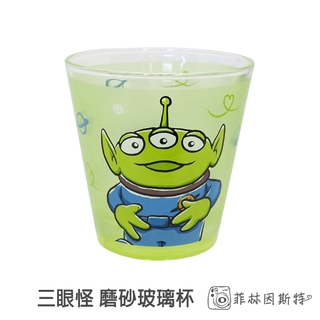 Disney 迪士尼 三眼怪 磨砂 玻璃杯 日本進口 玩具總動員 噴砂 玻璃水杯 水杯 盒裝 菲林因斯特