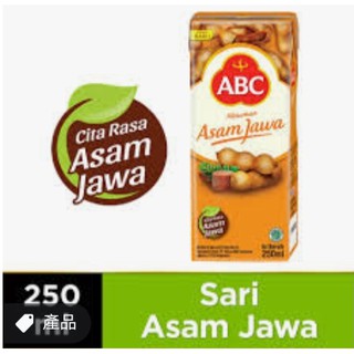 ABC MINUMAN ASAM JAWA MINUMAN KOTAK 酸子果汁 250ML