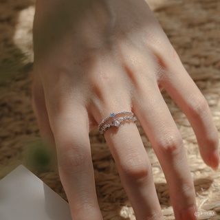 【BuCHA】伊麗莎白 皇冠雙層戒指-2色｜戒指