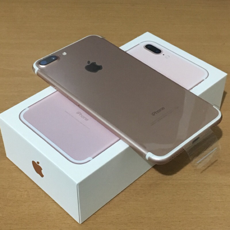 蘋果 台灣公司貨 二手 盒裝 Apple iPhone 7+ 7 plus 128g iPhone7+ 玫瑰金 粉